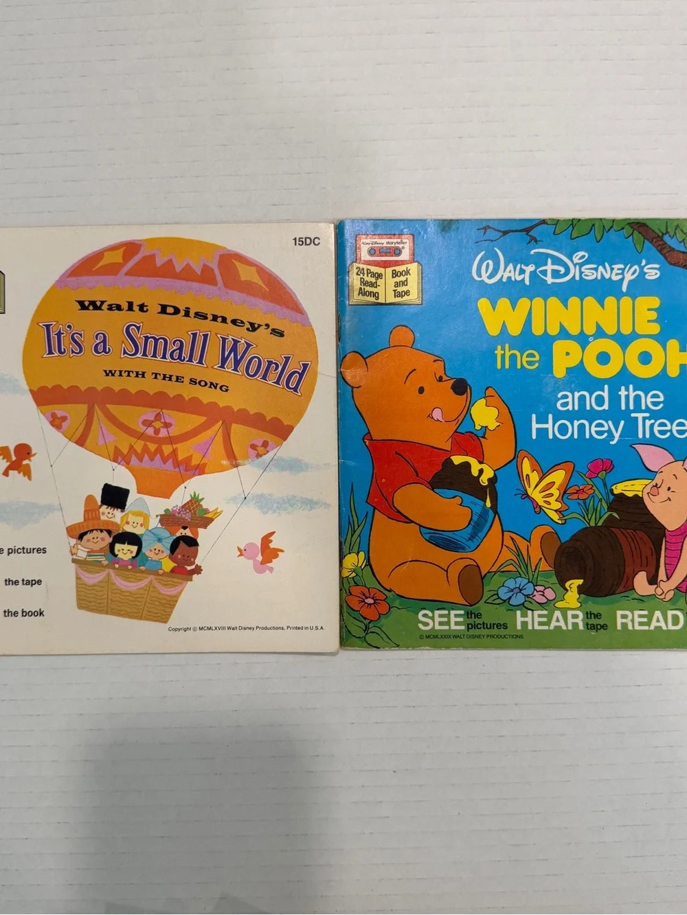 Lot Of (12) Vintage Walt Disney Read Along Books & Tape (BOOKS ONLY NO TAPES)